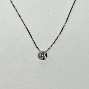 Collar oro blanco COO017B