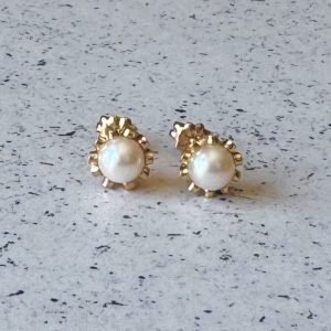 AROS DE ORO 18KT Y PERLAS CULTIVADAS CO019