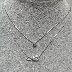 COLLAR DE PLATA DOBLE